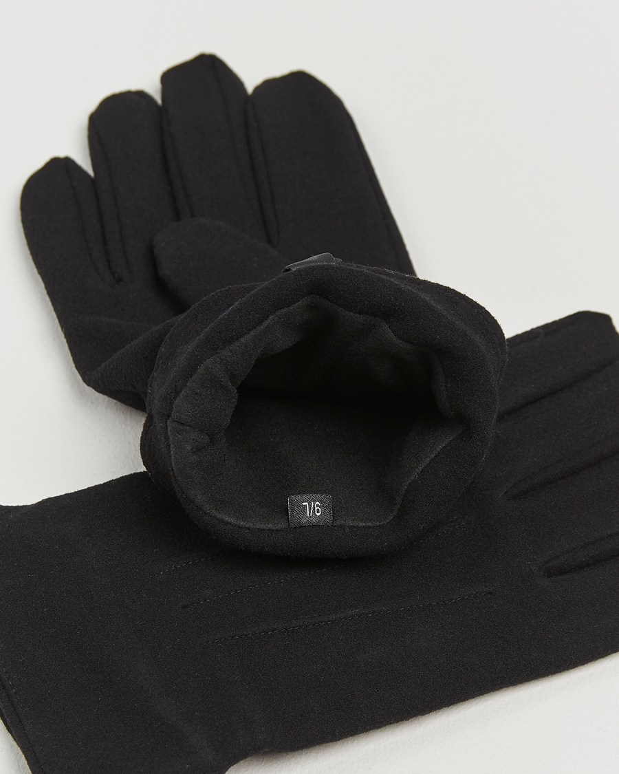 Amanda Christensen Lined Wool Gloves Black