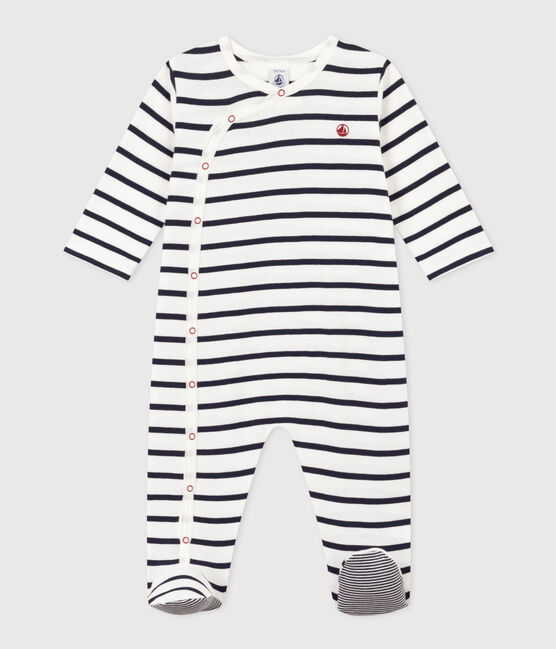 Pyjama bébé à rayures bébé en côte