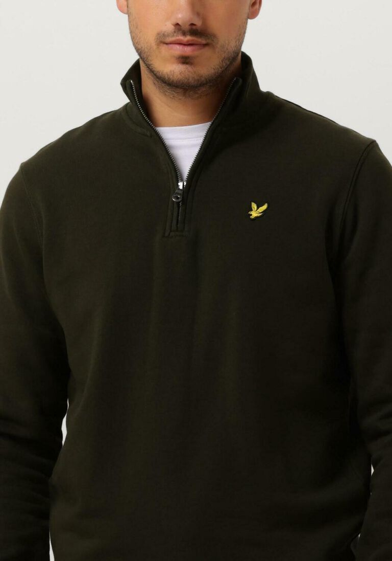 LYLE & SCOTT groene lyle & scott trui quarter zip sweat