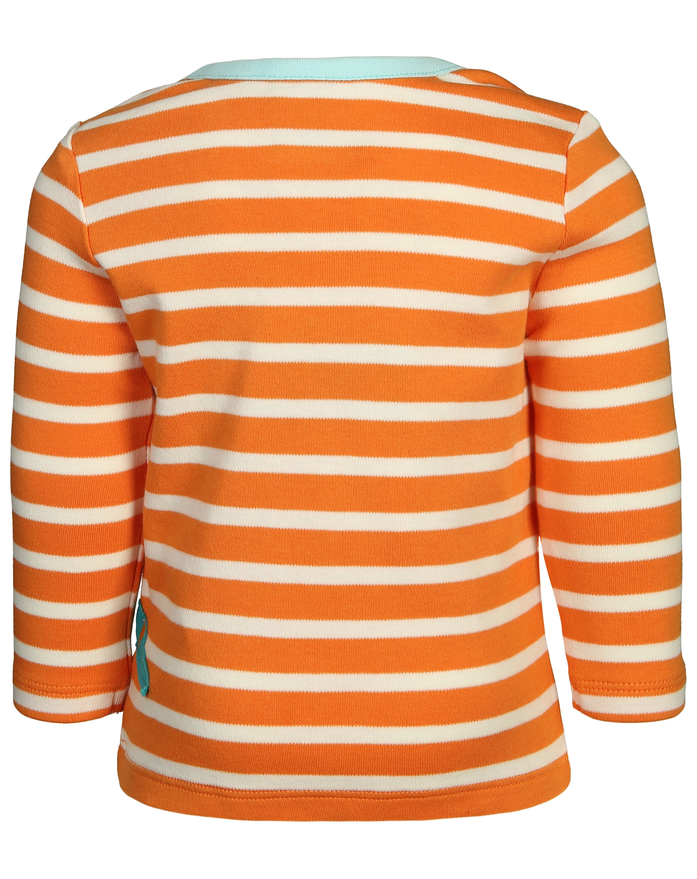 Langarmshirt BOBBY - DINO gestreift in orange