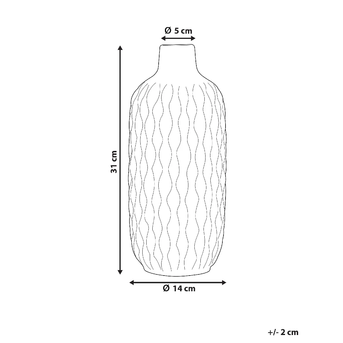 Beliani Emar Vase
