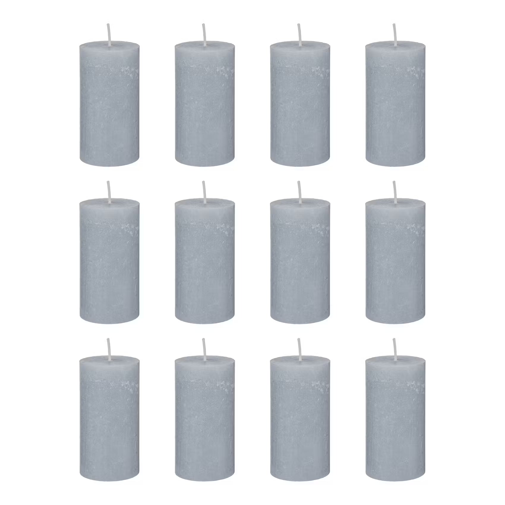 RUSTIC Stumpenkerze 12er-Set