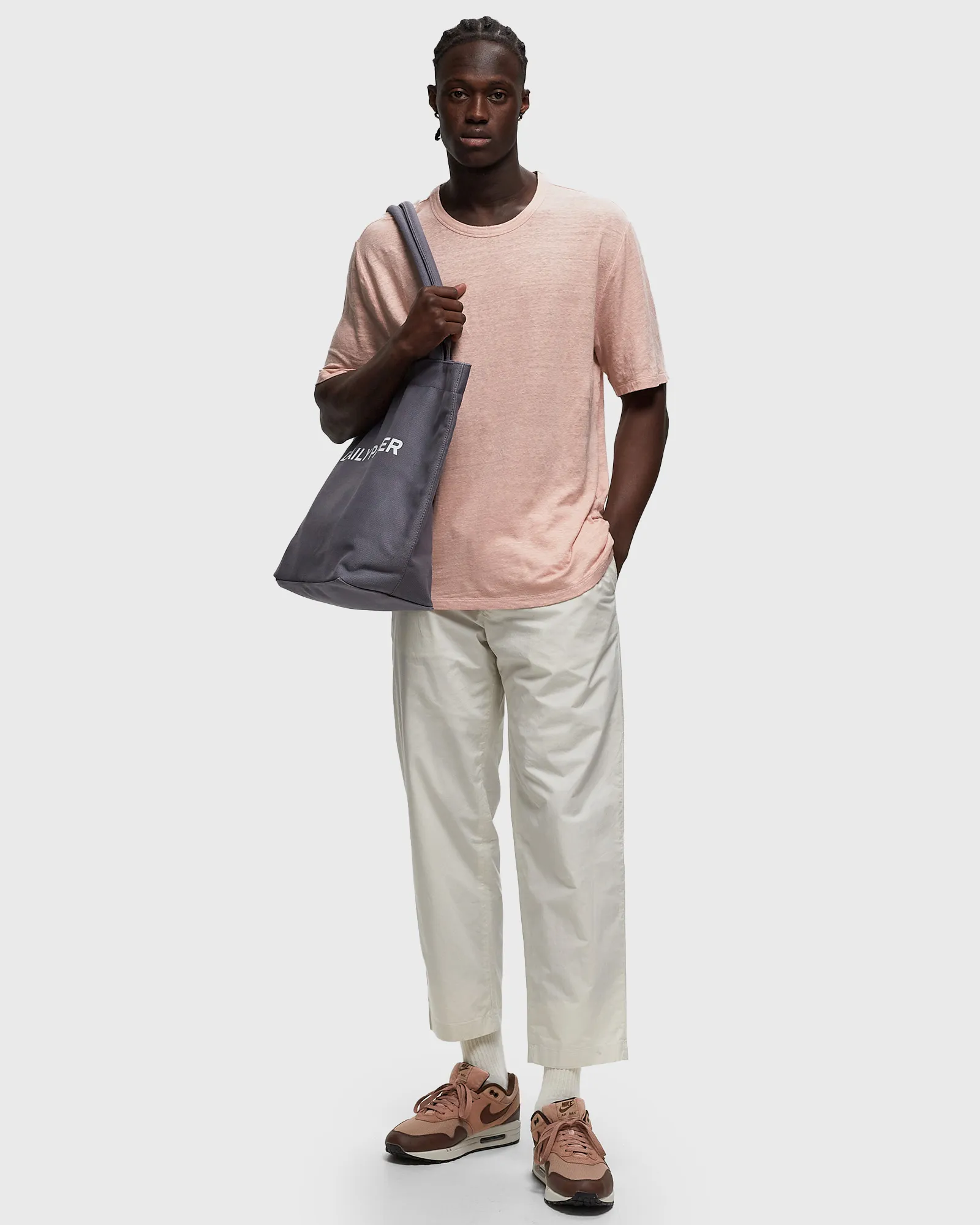 Officine Générale SS TEE PIECE DYED FRENCH LINEN