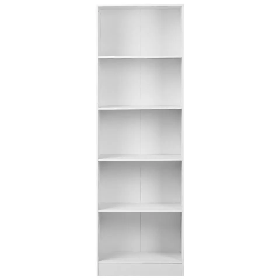 WINNIPEG - Boekenkast 5 planken - Wit - Vezelplaat