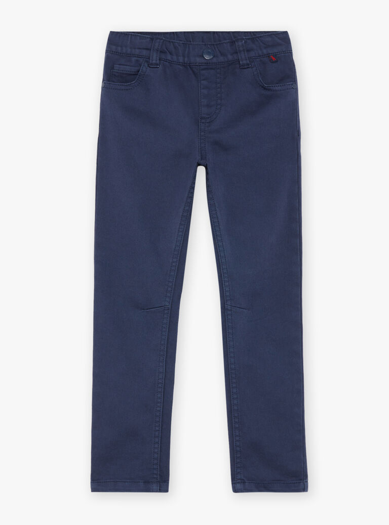 Pantalon regular bleu marine