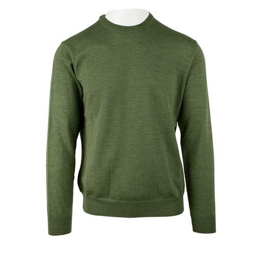 Nordstrand Crew Plain Striktrøje, Army, L