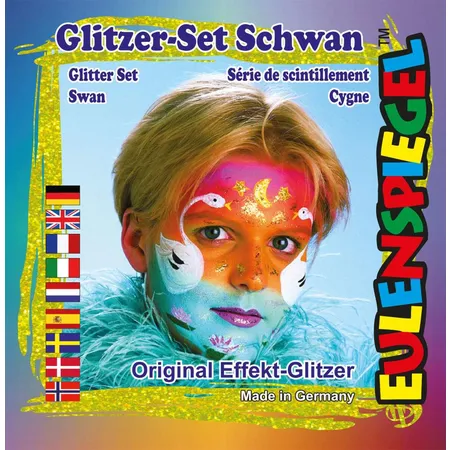 Eulenspiegel Make-up Gitzer - SetSchwan, 4 Farben