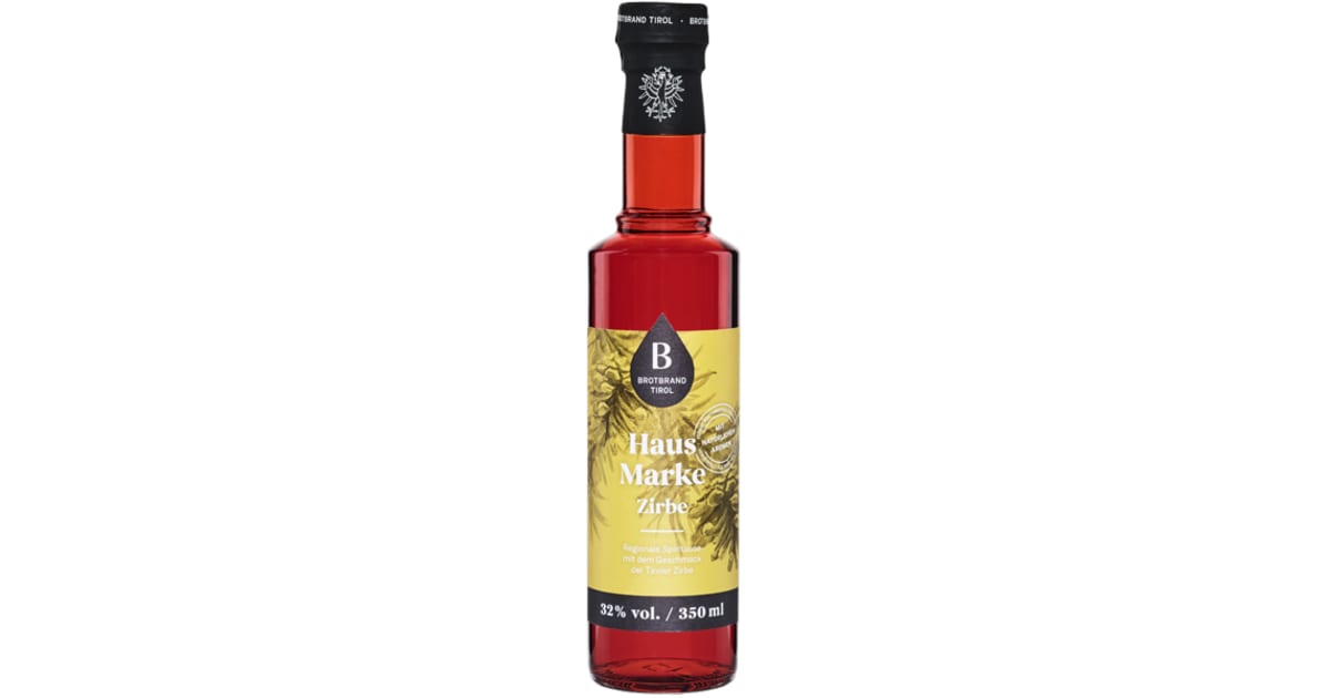Therese Mölk Brotbrand Tirol Hausmarke Zirbe 32% 0,35 Liter (Einweg)