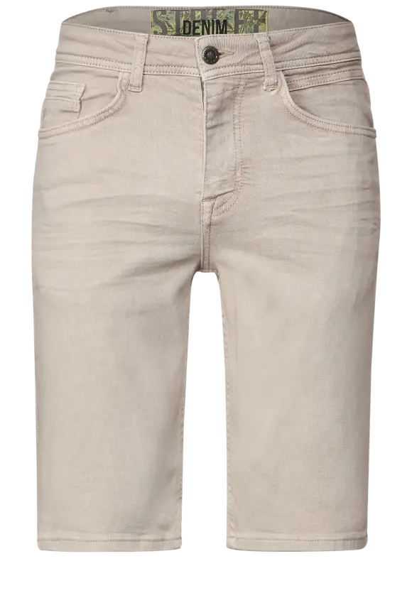 Regular Fit Jeansshorts - light sand beige washed