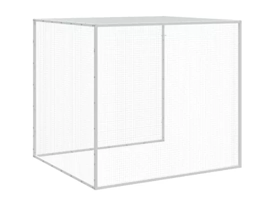 Poulailler avec toit anthracite 203x98x90 cm acier galvanisé