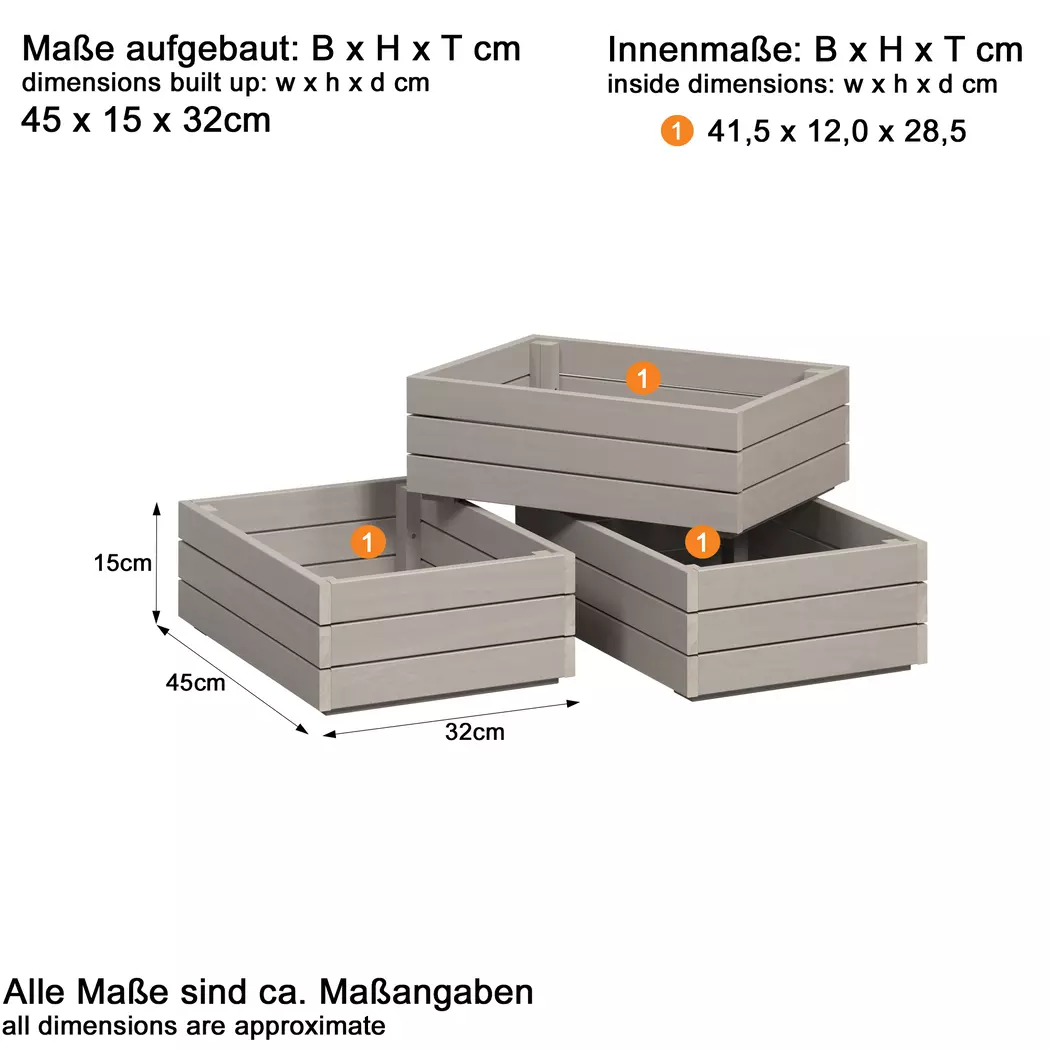 Einschubkorb 3er-Set Arona