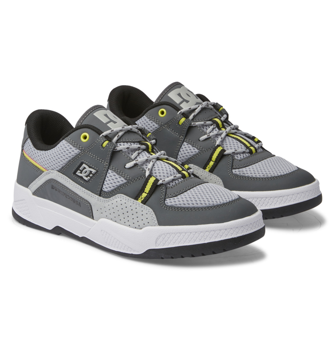 DC Shoes Construct White Grey Yellow 7 US / 39 EU