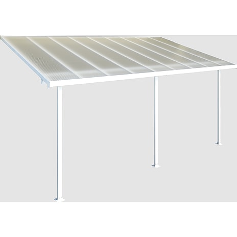Feria terrasseoverdækning 3x5,46 meter hvid 16,1 m2
