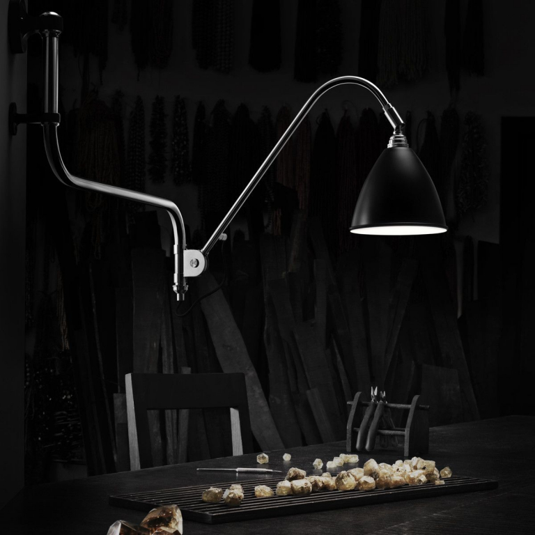 Gubi Bestlite BL10 wandlamp chroom/zwart