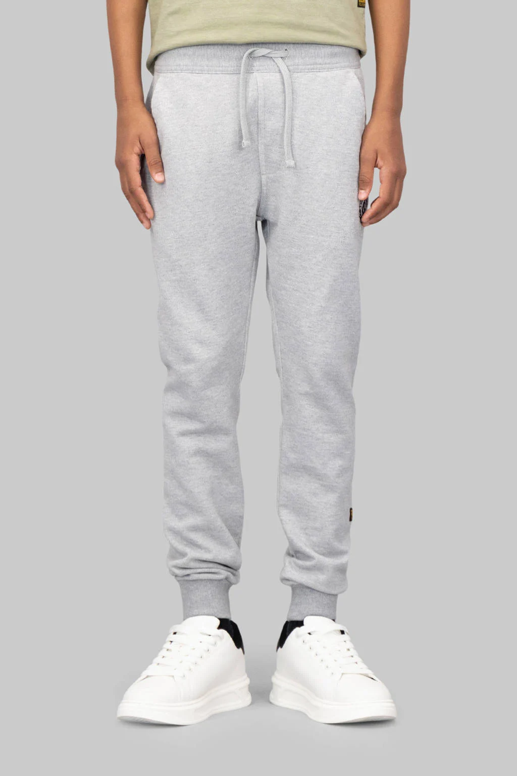 G-STAR regular sweatpant grijs melange