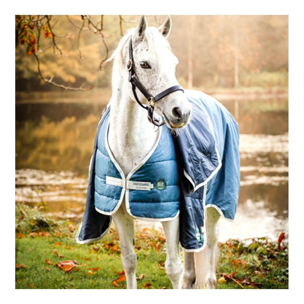 Horseware ECO LINER 400G - Doublure teal eco print/grey