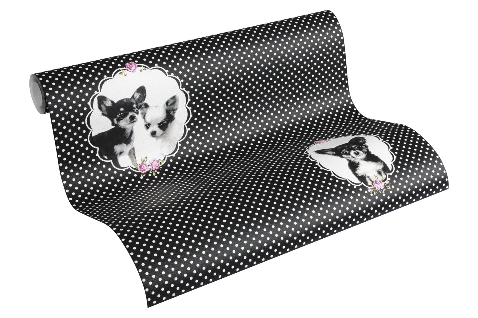Vliestapete LITTLE STARS - schwarz-violett - 10 Meter