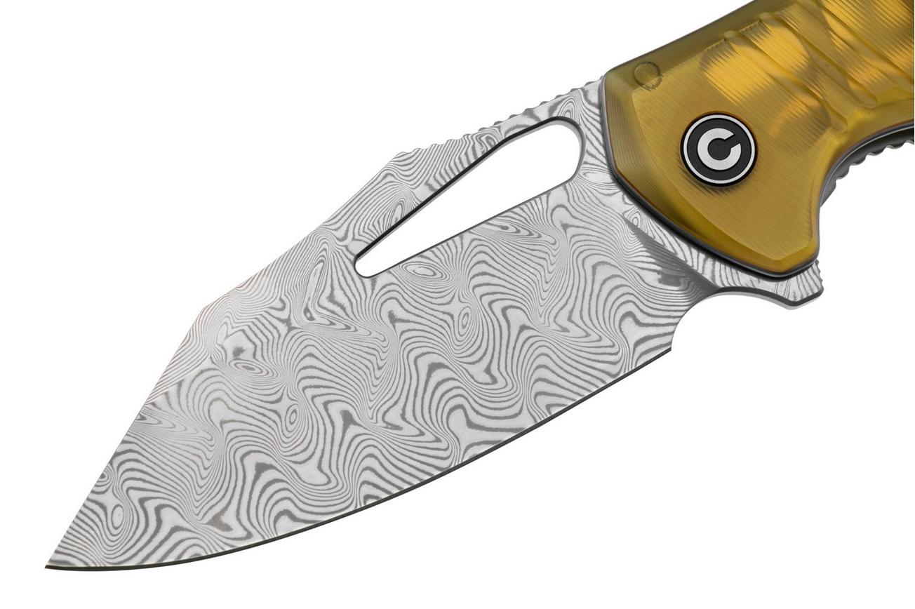 Civivi BullTusk C23017-DS1 Damascus, Polished Ultem, zakmes