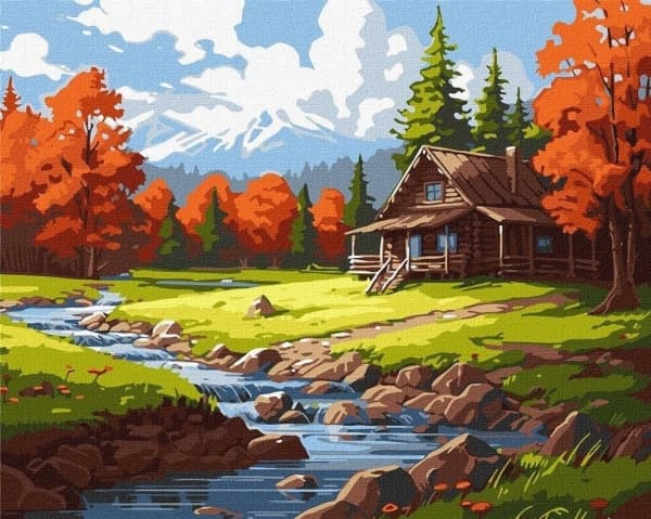 Maleri etter tall - Et inspirasjonssted 40x50cm