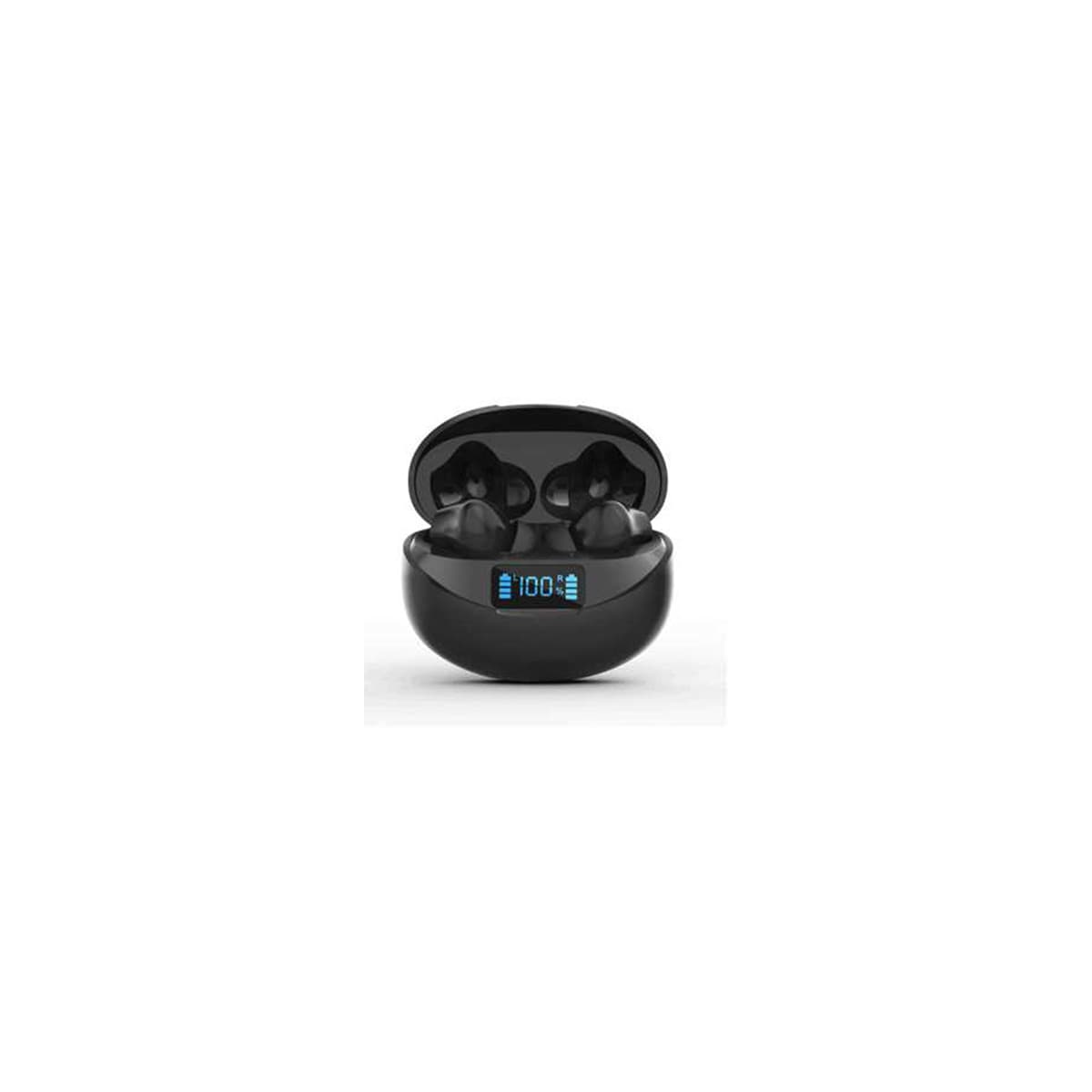 Trådløse bluetooth-hodetelefoner, Bluetooth 5.3-hodetelefoner, IPX5 vanntette sportshodetelefoner iOS Android Sort