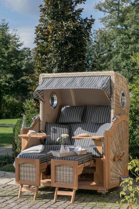 Strandstoel Rantum Teak PE kuip Design 548