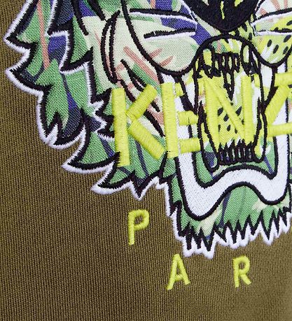 Kenzo Sweatshirt - Army Grøn m. Tiger