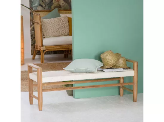 Banc en bois de teck Pénélope