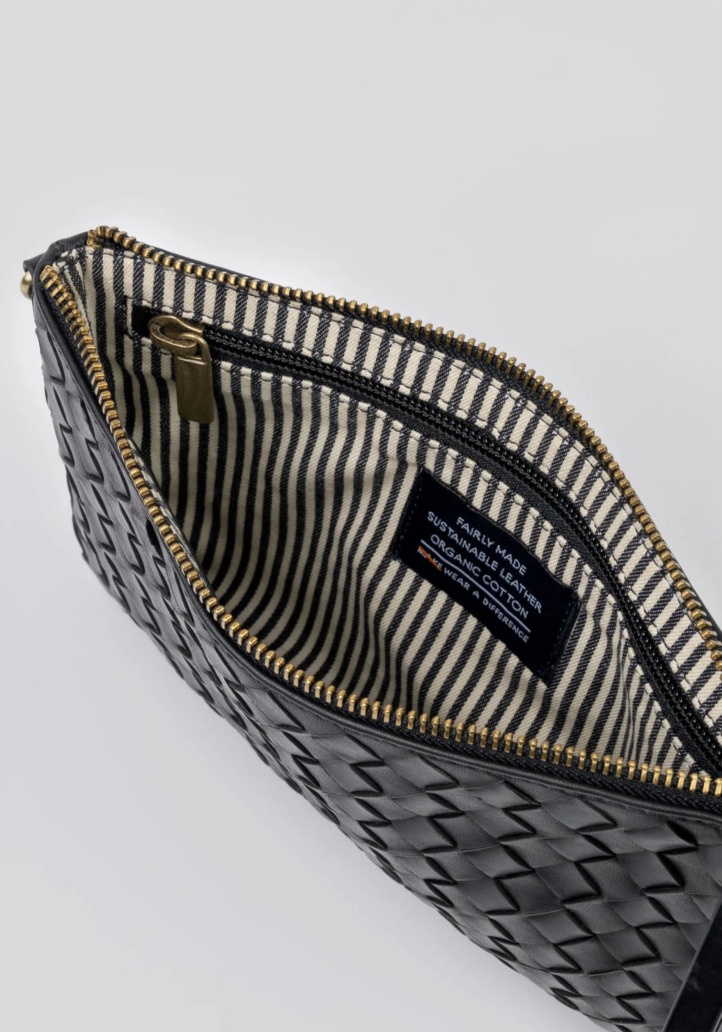 O My Bag Handtasche Lexi Woven Classic Leather Black