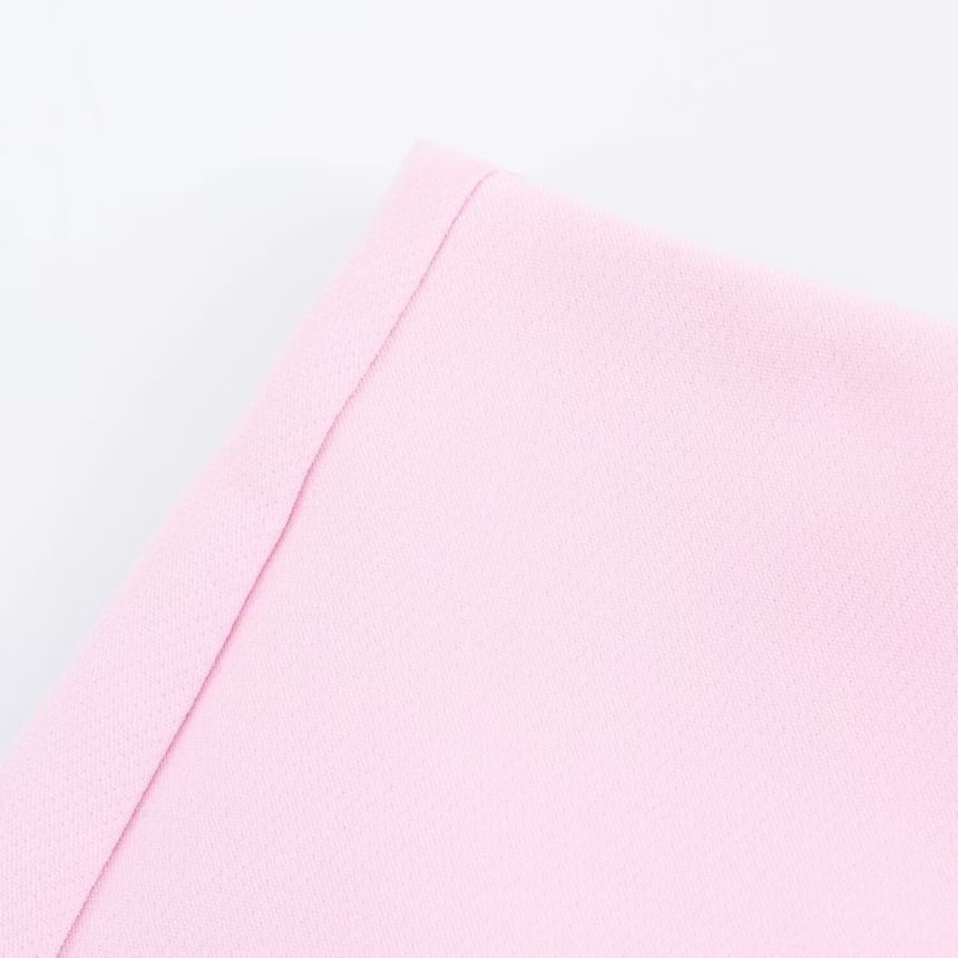 Sensarra - Mini-rok met halfhoge effen strik