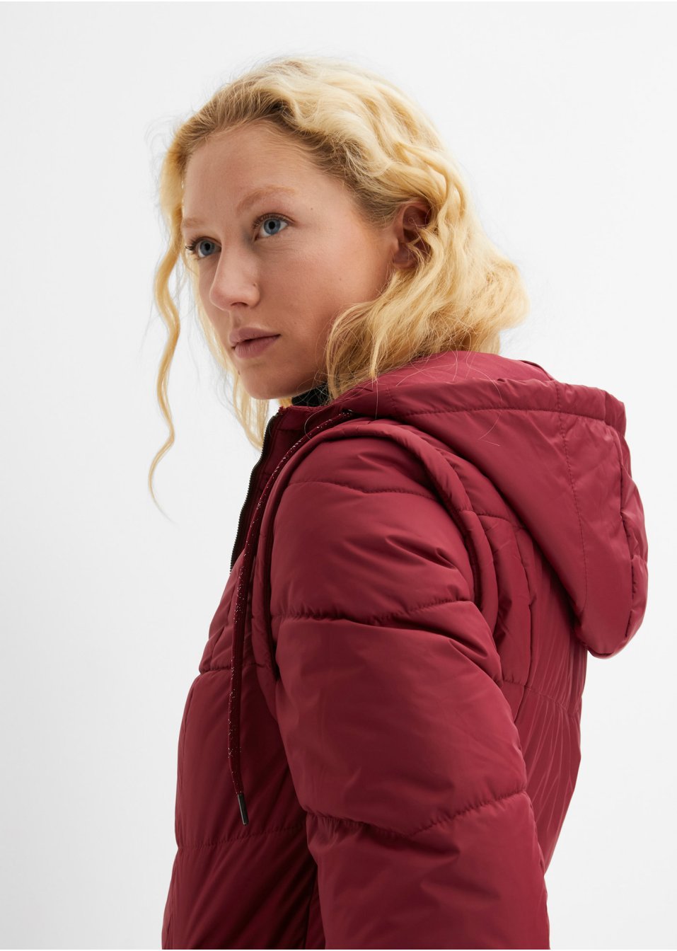 Veste matelassée avec manches amovibles