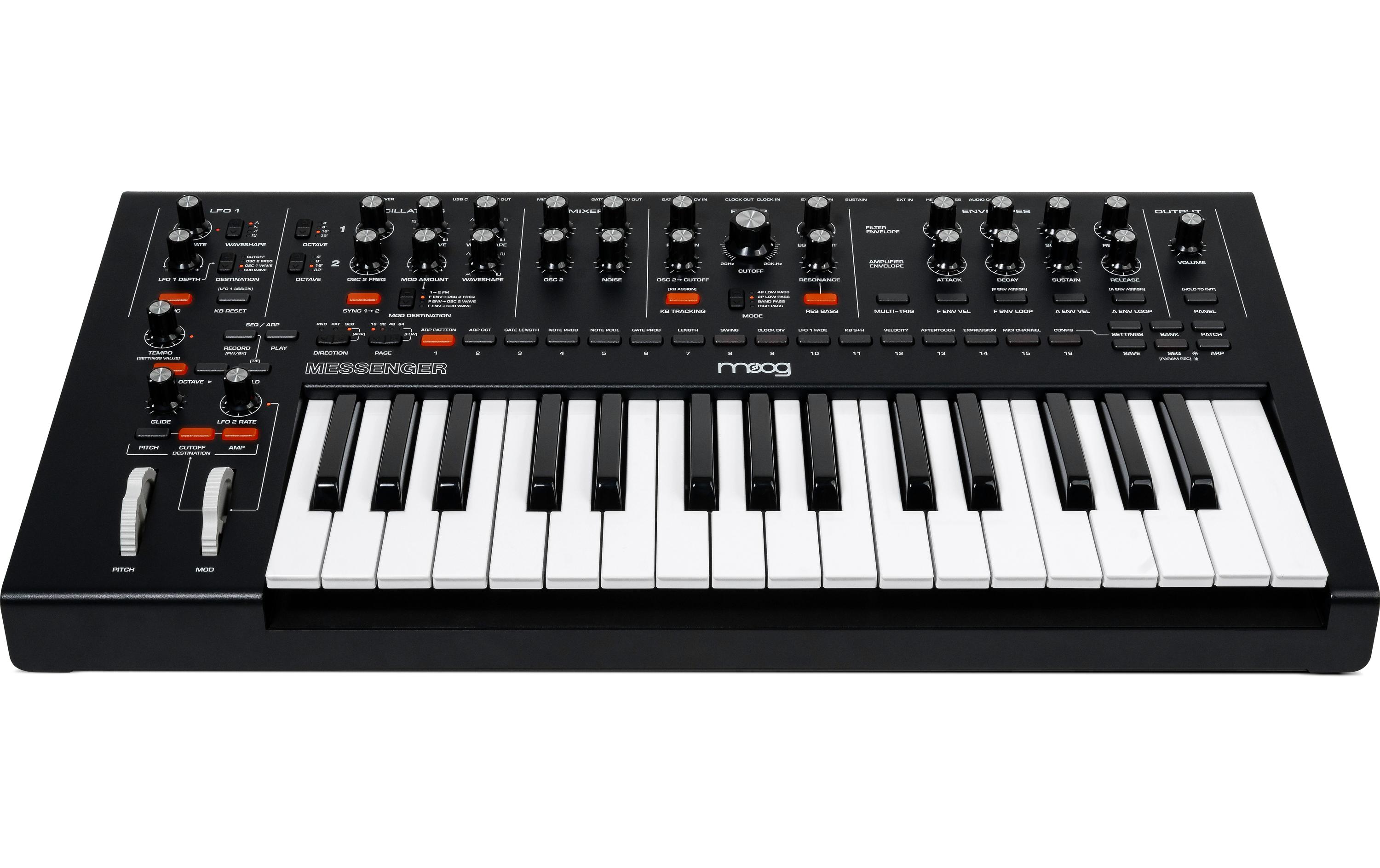 Synthesizer Messenger<br>Monophoner analoger Synthesizer