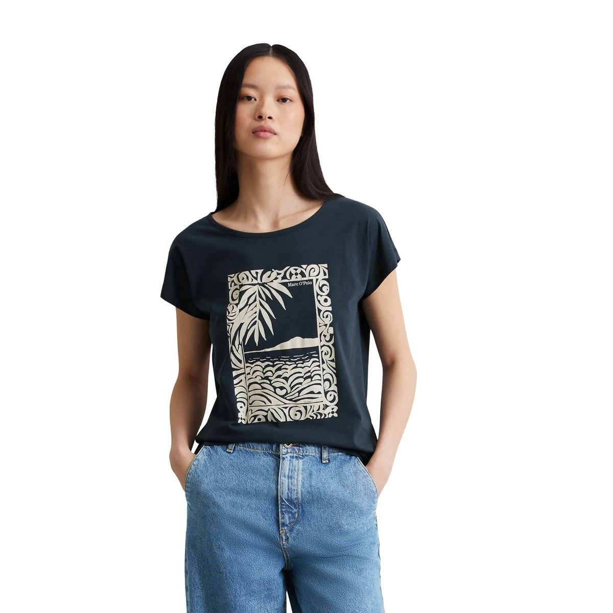 Dames Top Johanne print glitter