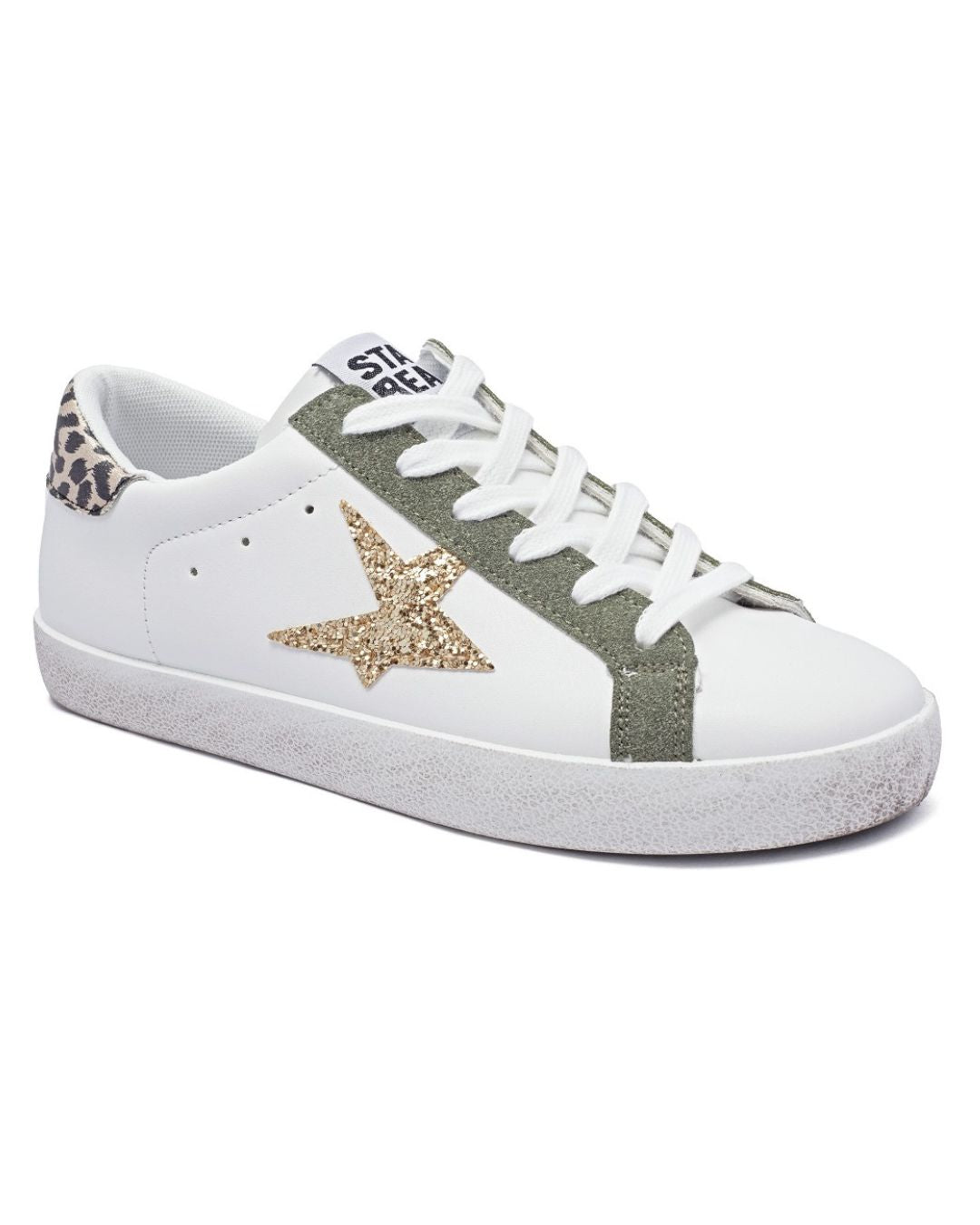 Basket femme kaki à lacets - Bahia