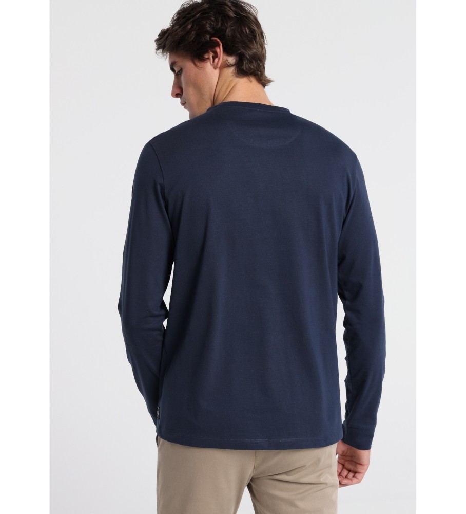 Camiseta de manga comprida Bendorff azul marinho