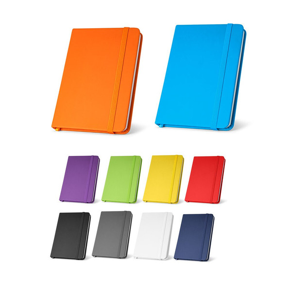hi!dea 93487 - Bloc notes A5 en PU avec feuilles unies