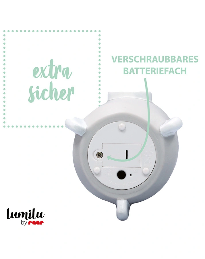Nachtlicht LUMILU - ROCKET (7x7,6x12) in grau