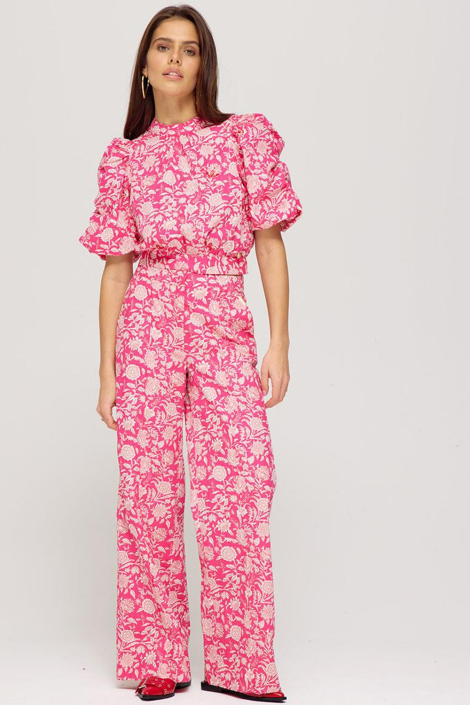 Harper & Yve roze dames broek