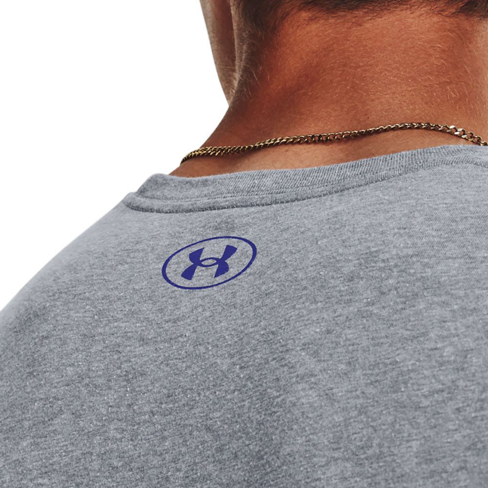 Under Armour BIG LOGO FILL - Tee-shirt Homme gris