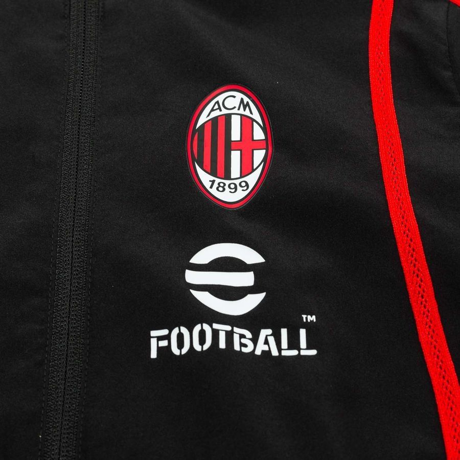 Milan AC Veste Avant-Match Woven Anthem - Noir/For All Time Red Enfant