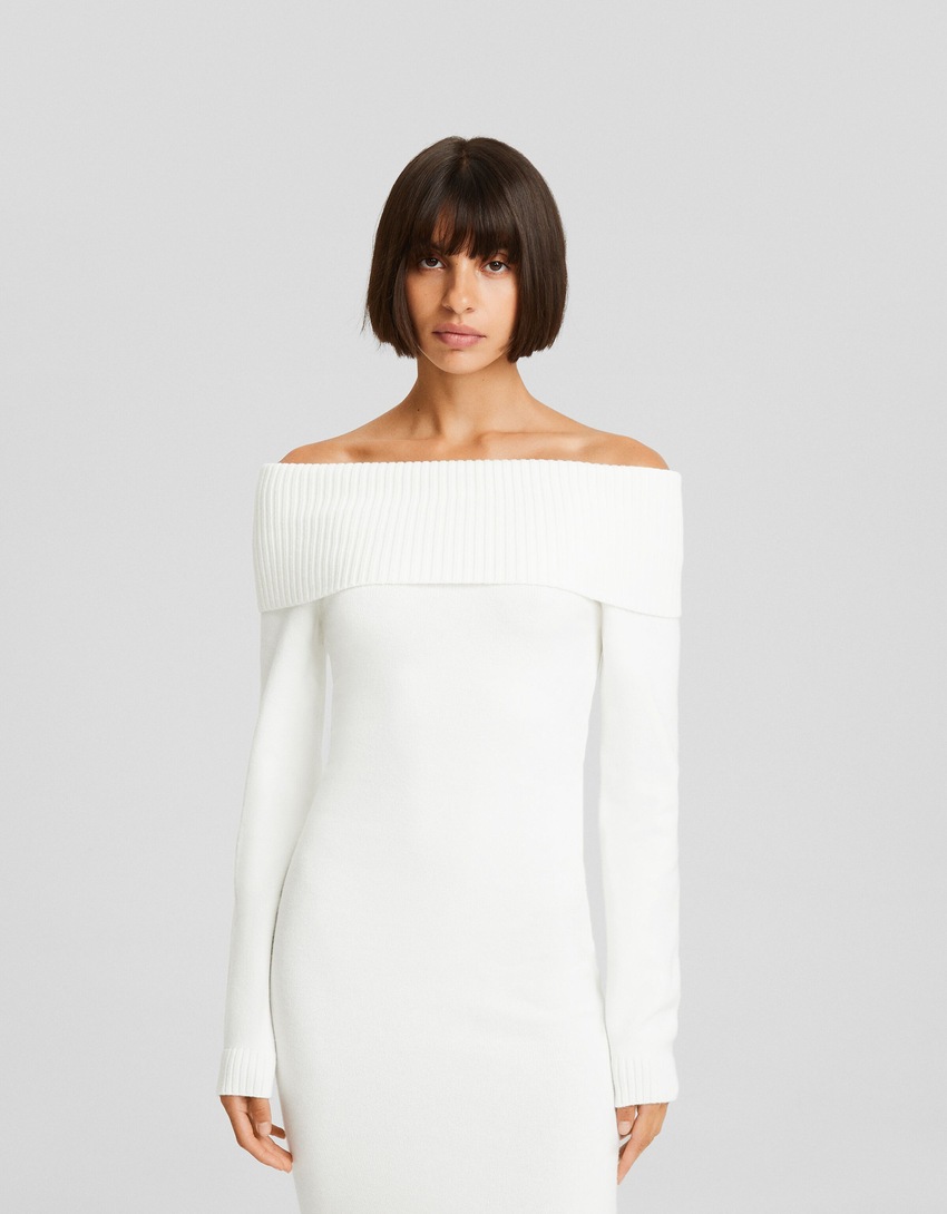 Vestido midi Bardot