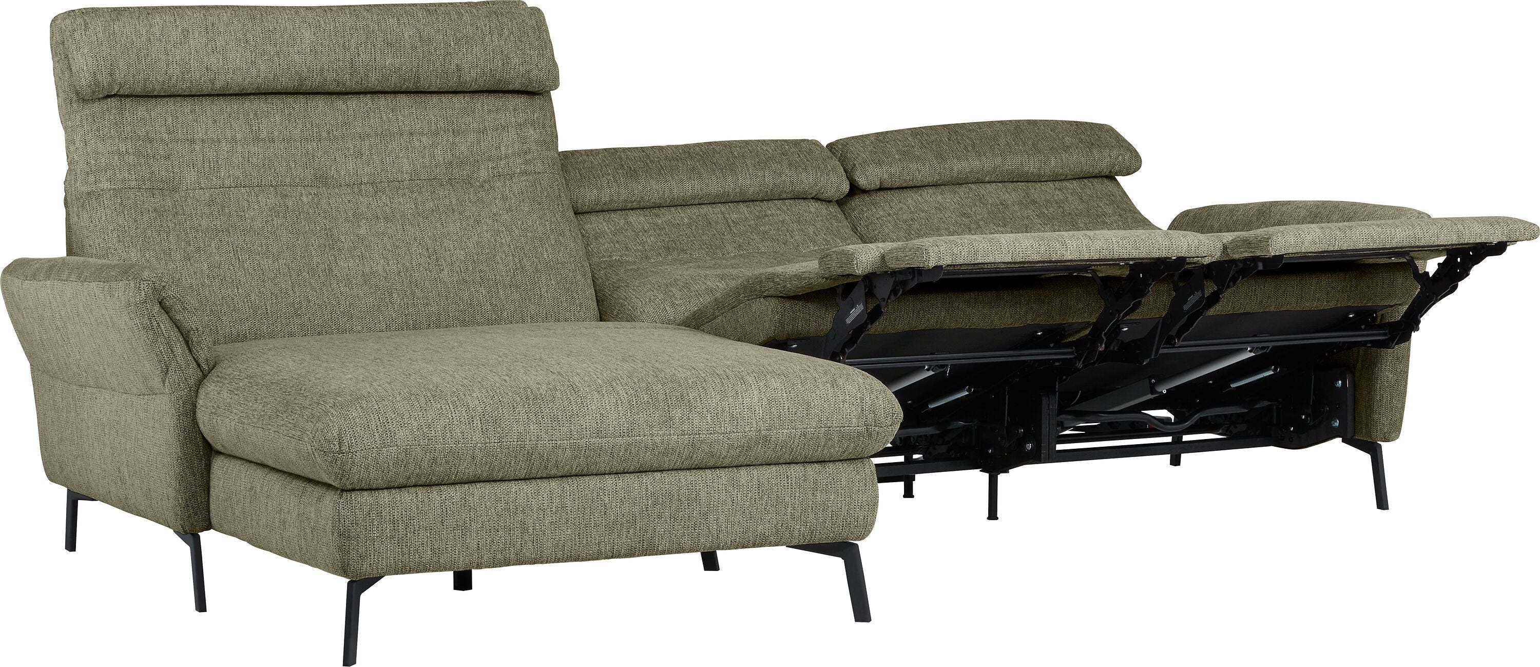 SEBO Ecksofa - Olive / B: 284.0 cm x T: 161.0 cm x H: 84.0 cm