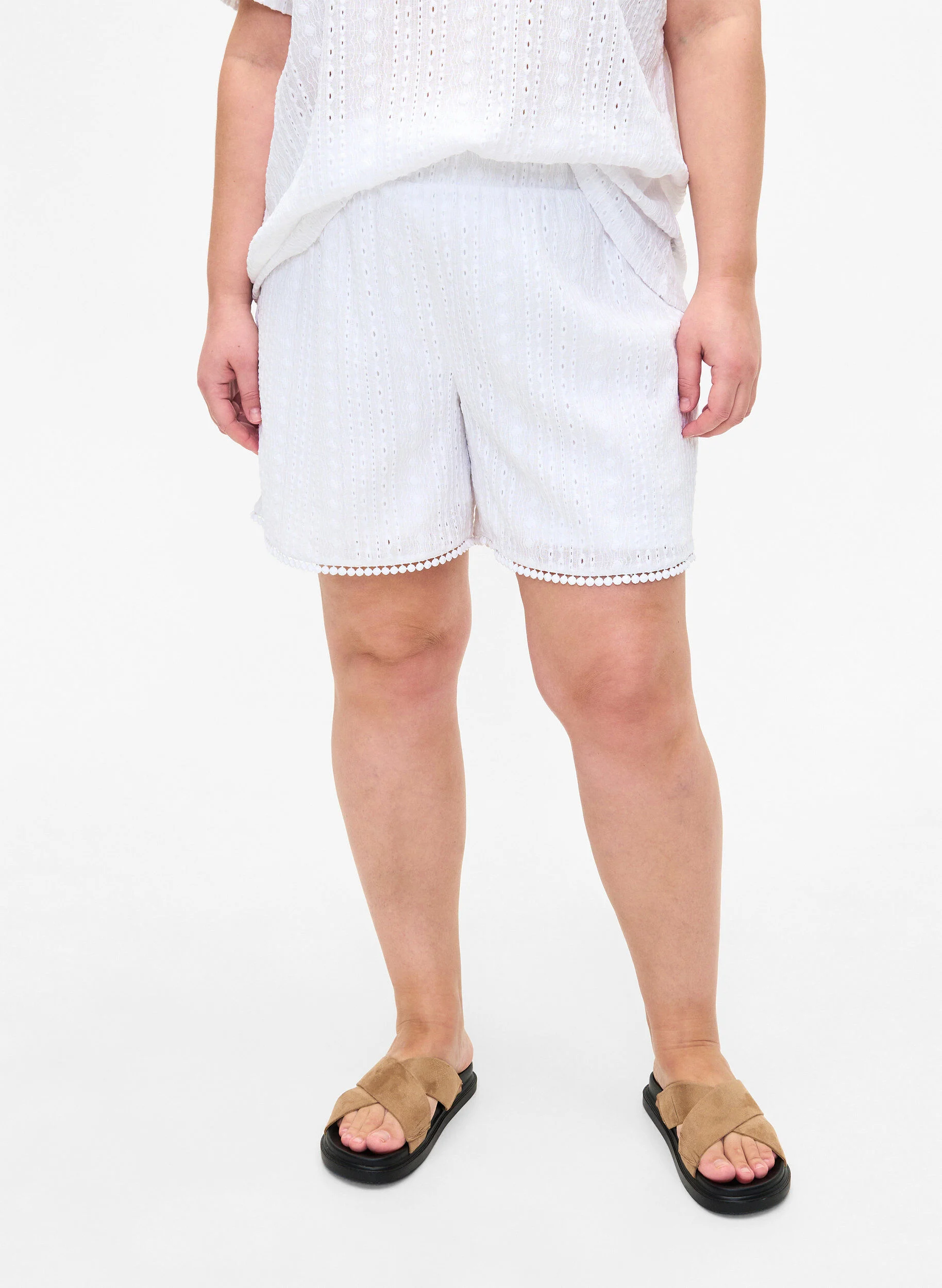 Shorts med strukturmønster