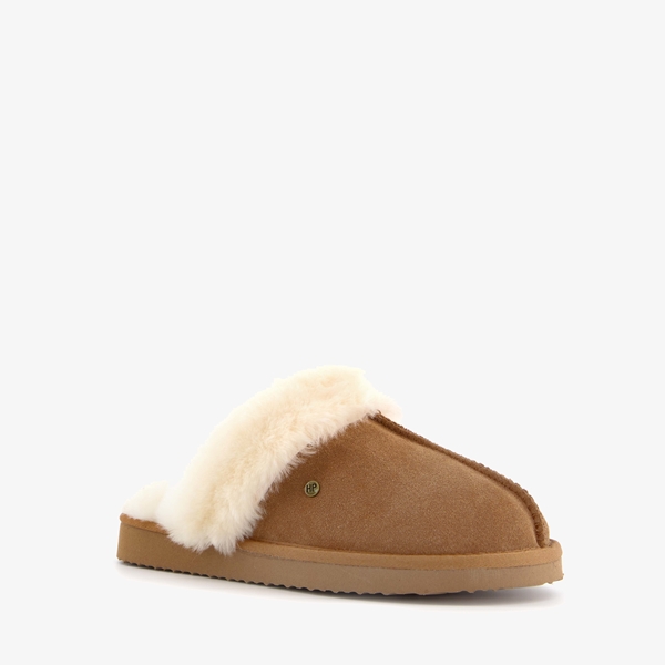 Hush Puppies suede dames pantoffels