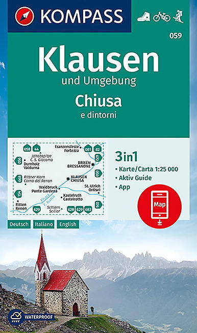 KOMPASS - 059 KLAUSEN UND UMGEBUNG