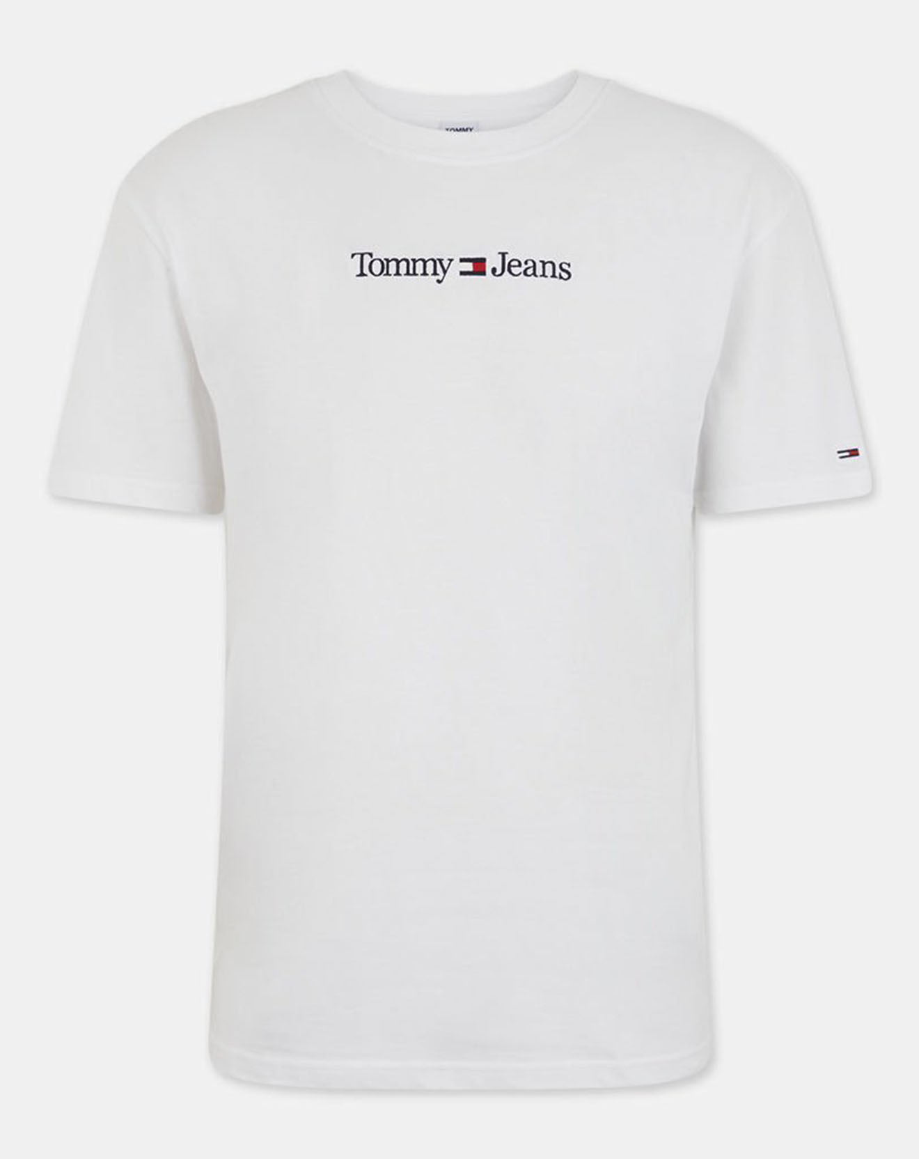 Tommy Jeans T-Shirt Classic Linear logo blanc