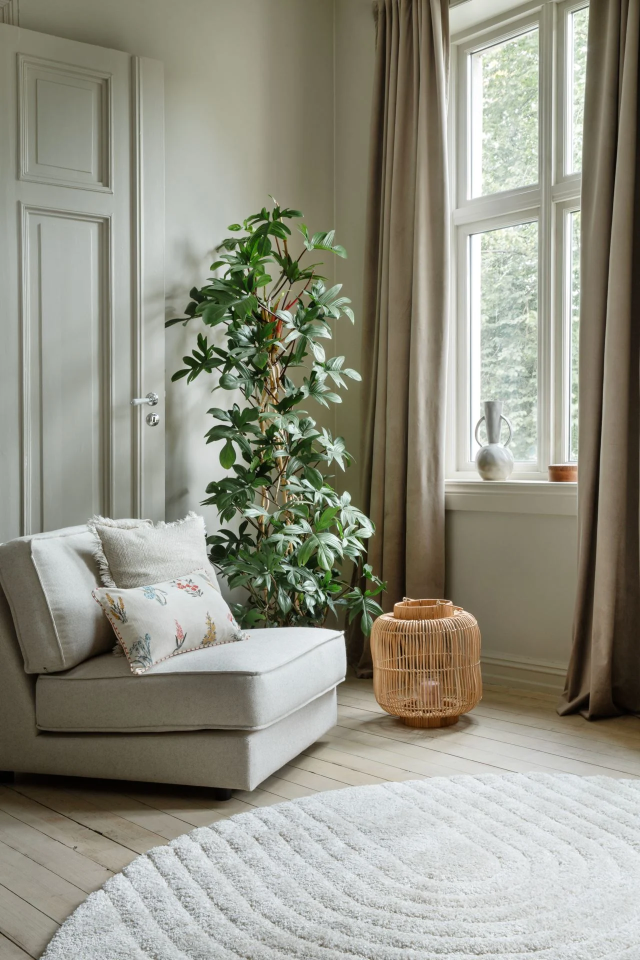 Setetrekkpakke loungestol natur - 40x40x60 cm