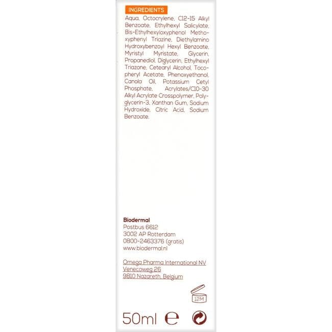Biodermal Gevoelige Huid Zonnecrème Gezicht SPF 30 50 ML