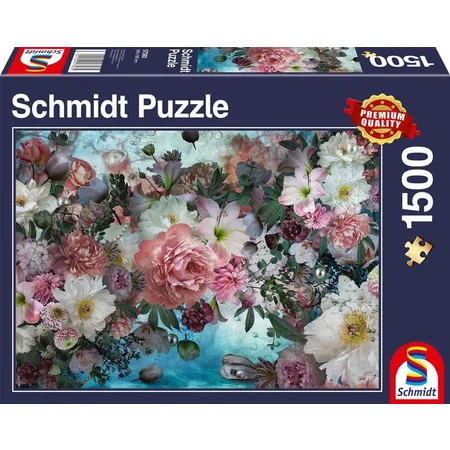 Schmidt Spiele Puzzle - Aquascape: Blumen unter Wasser, 1500 Teile