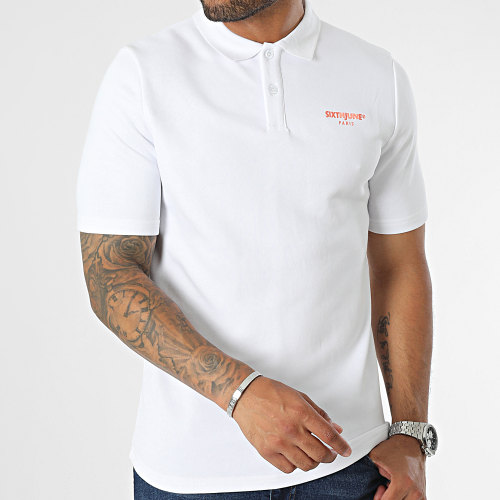 Polo Manches Courtes Blanc