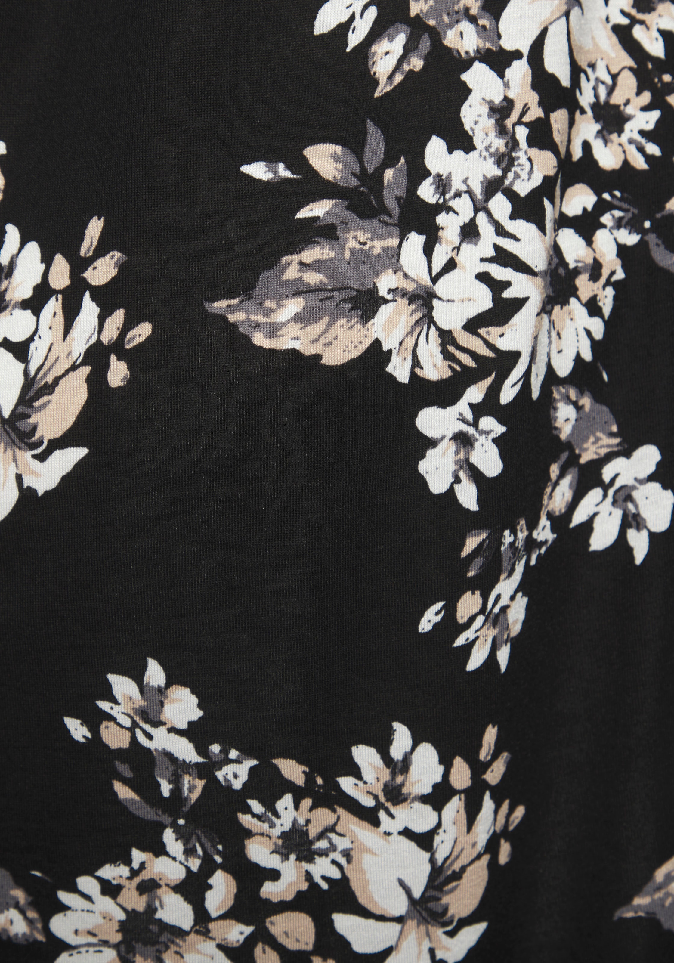 LASCANA Longshirt , mit dezentem Blumendruck, Shirtkleid mit weiten Ärmel